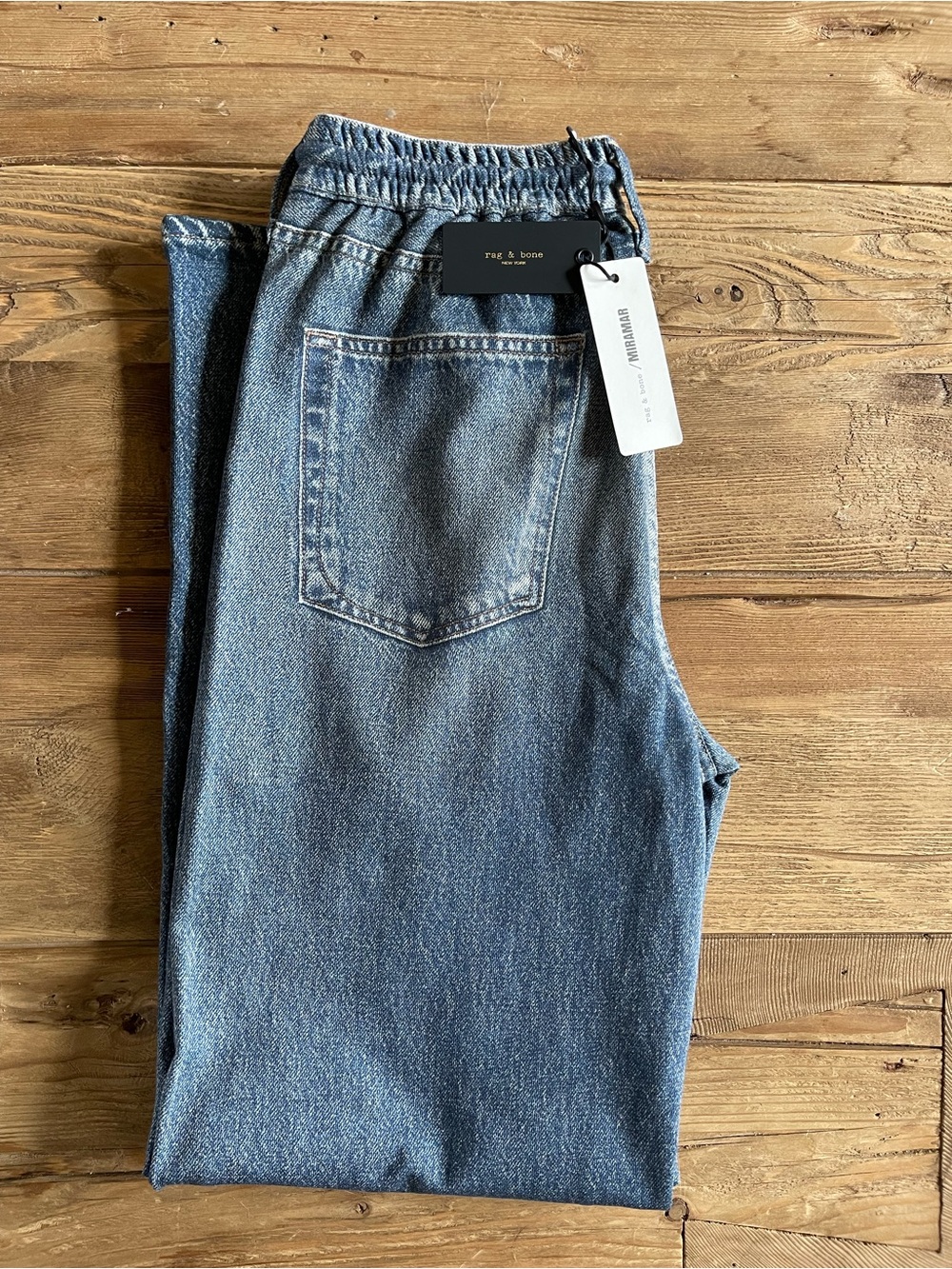 NWT Rag & Bone Miramar Terry Drawcord Wide Pant Lakewood Size Small - Picture 3 of 4